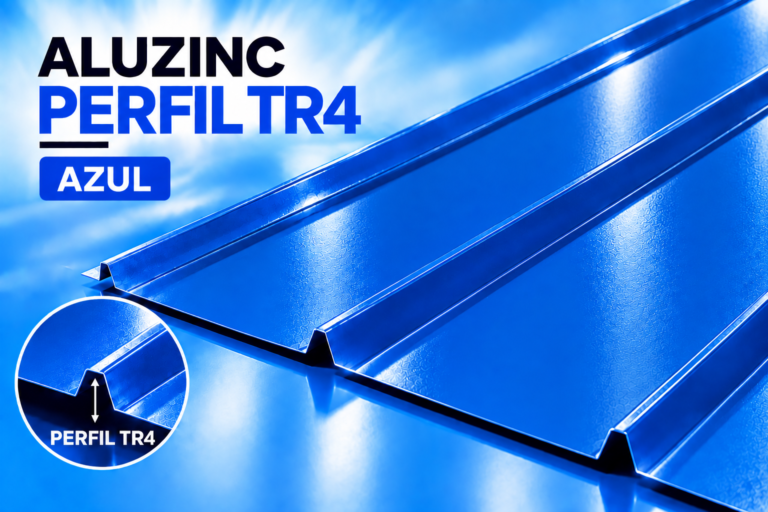 Panel de Techo Azul Perfil TR4