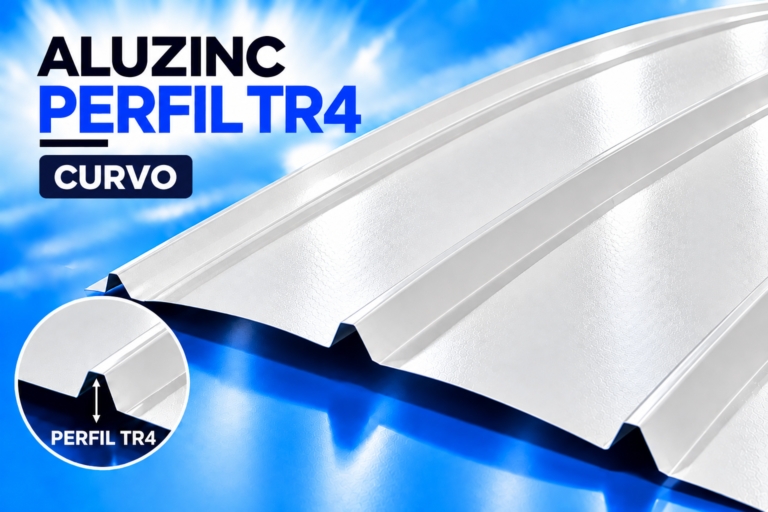 Perfil TR4 Curvo en Aluzinc